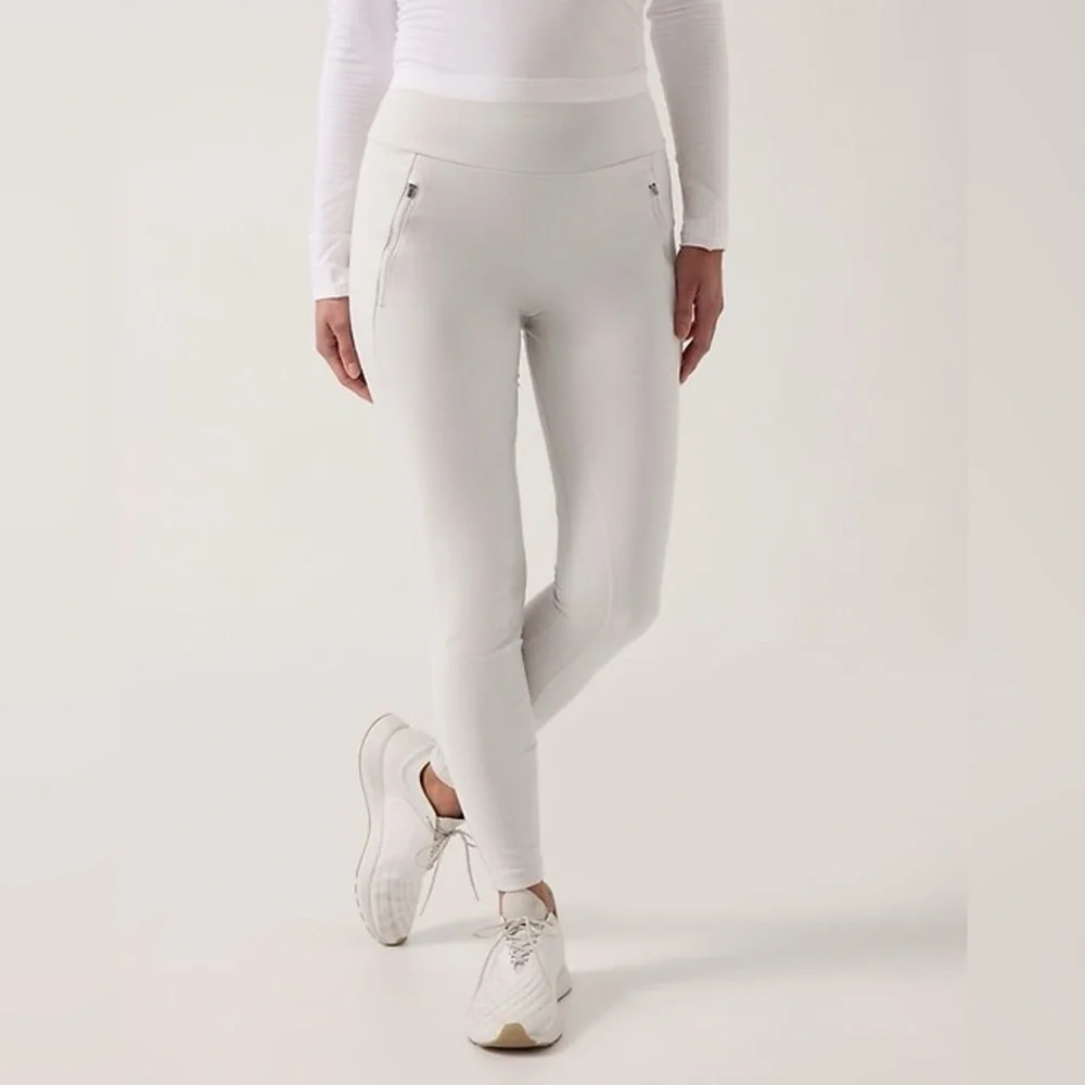 ATHLETA PEAK HYBRID FLEECE TIGHT WITH QUILTED PANELING SUPER SOFT ATHLETIC WEAR - Picture 6 of 14